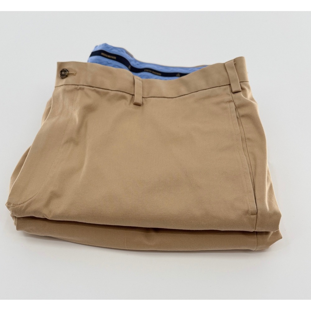 Brooks Brothers Chino Khaki Pants  42x29 Lot of 2 Clark Fit Stretch Old Money